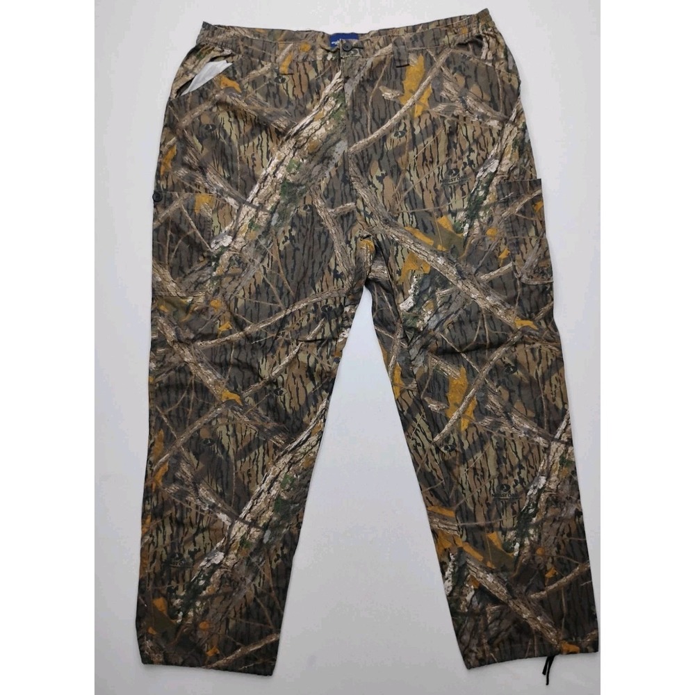 Mossy Oak Shadow Branch Camo Cargo Pants 2XL Hunting Fits 42x32 Drawstring Ankle